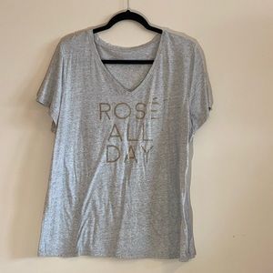 Lane Bryant Tshirt Rose All Day